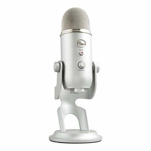 Blue Microphones Micrófono USB Yeti para grabación y transmisión en PC y
