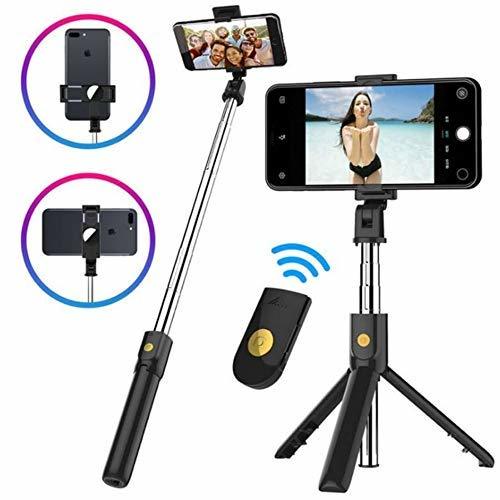 Electrónica CWJ Multifunción Selfie Sticks Tubos de Extensión Bluetooth Selfie Stick Teléfono Móvil