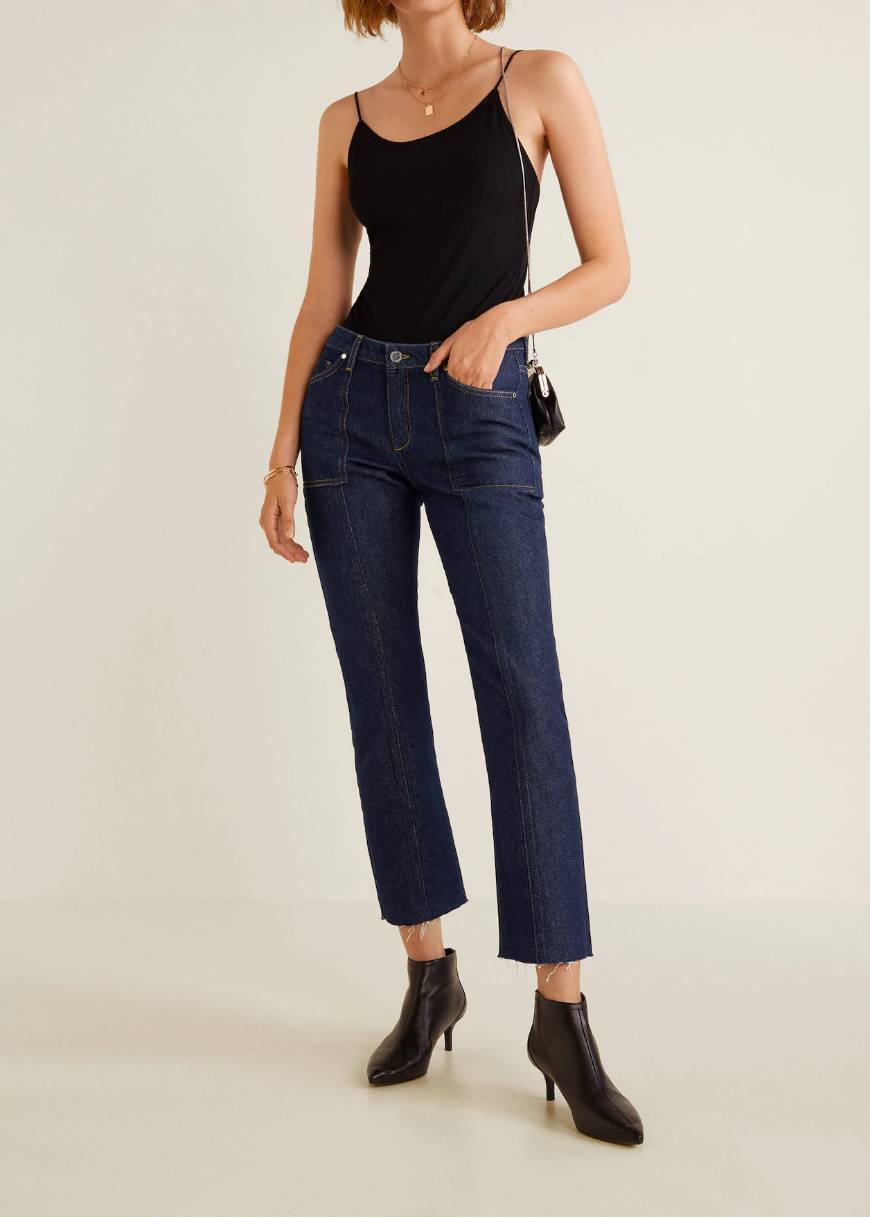 Producto Jeans cropped desfiados