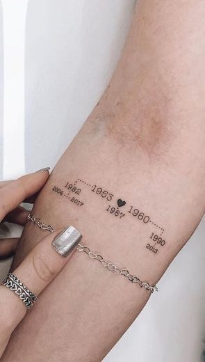 Tatuagem datas