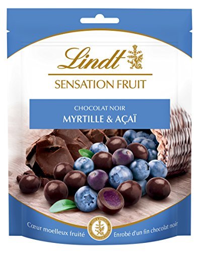 Lugares Lindt Sensation Fruit Chocolate Negro con Arándanos y Açaí