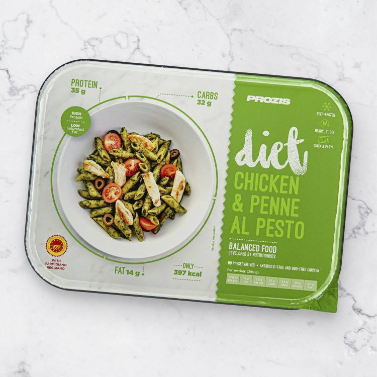Social Prozis Diet Chicken Penne al Pesto