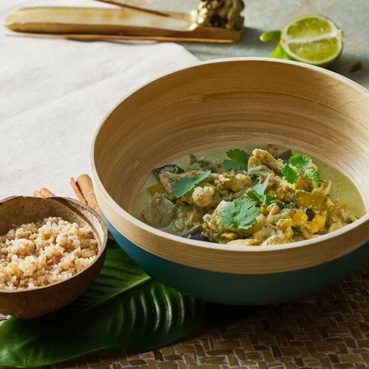 Prozis Thai Authentic Green Chicken Curry with Quinoa & Bulg