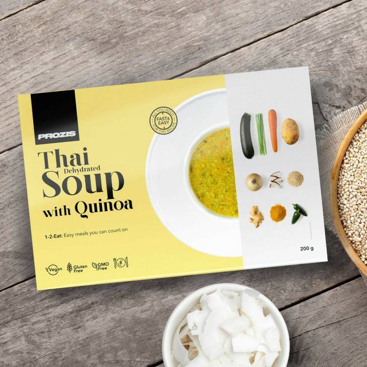 Social Prozis Dehydrated Soup Thai with Quinoa 