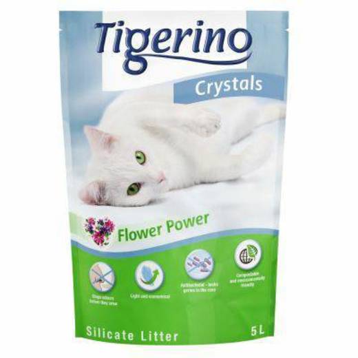 Tigerino Crystals Flower Power Silicate Litter 

