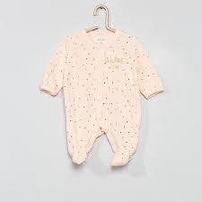 Fashion Pijama em veludo 'coelho' Menina 0-36 meses - LARANJA - Kiabi ...