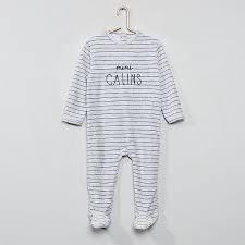 Producto Pijama em veludo '' Menino 0-36 meses - CINZA - Kiabi -