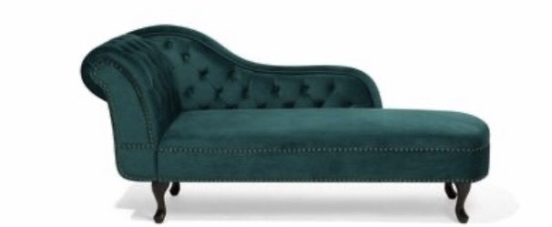 Productos Sofá chaise-longue verde esmeralda 