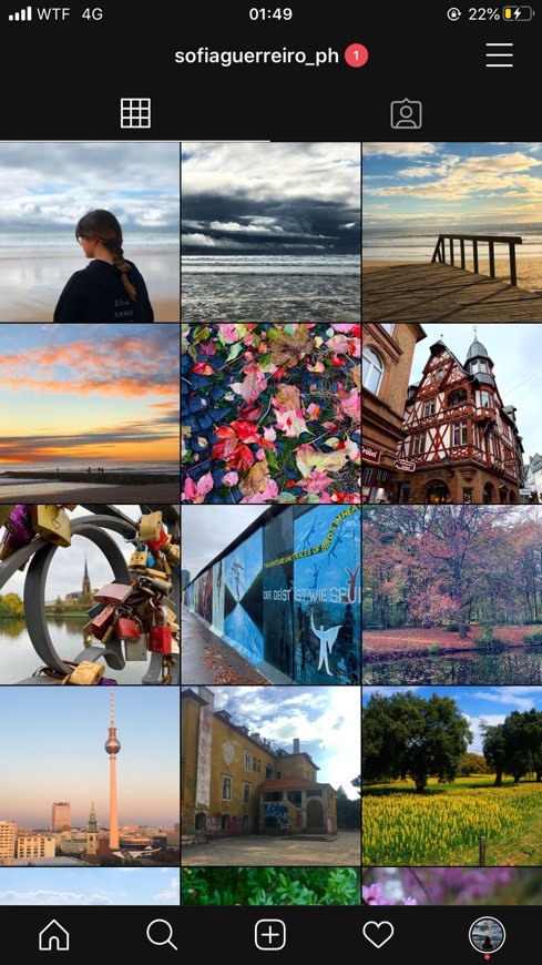 Social Instagram de fotografia 