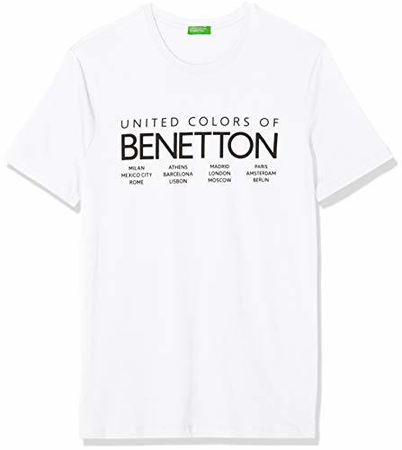 Fashion United Colors of Benetton Basico 1 Man Camiseta, Blanco