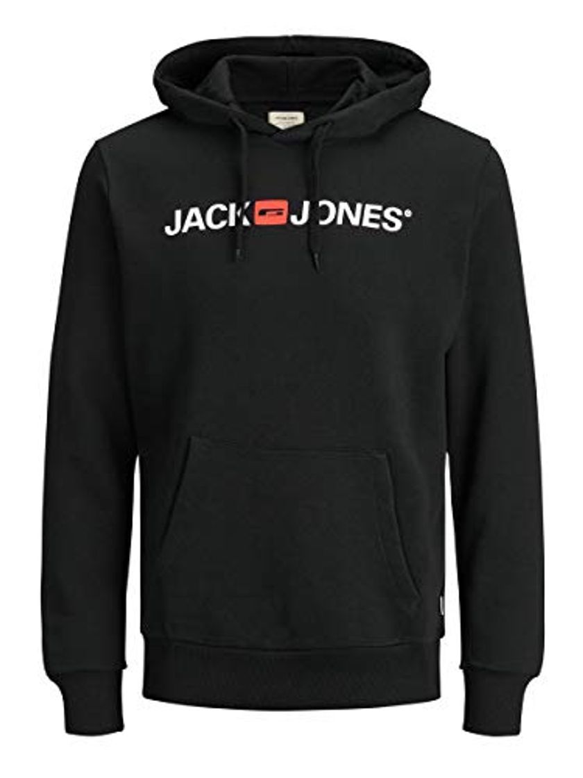 Moda Jack & Jones Jjecorp Logo Sweat Hood Noos Capucha, Negro