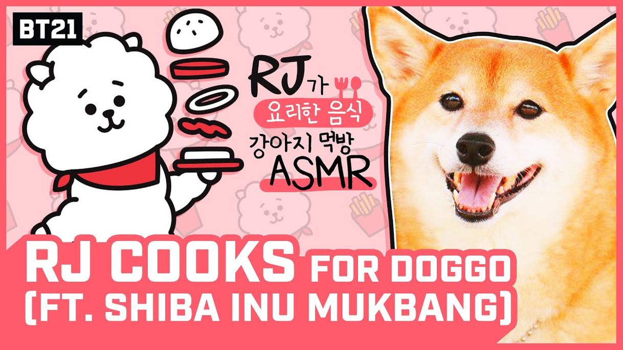 Fashion [BT21] RJ Cooks For Doggo (ft. Shiba Inu Mukbang) - YouTube