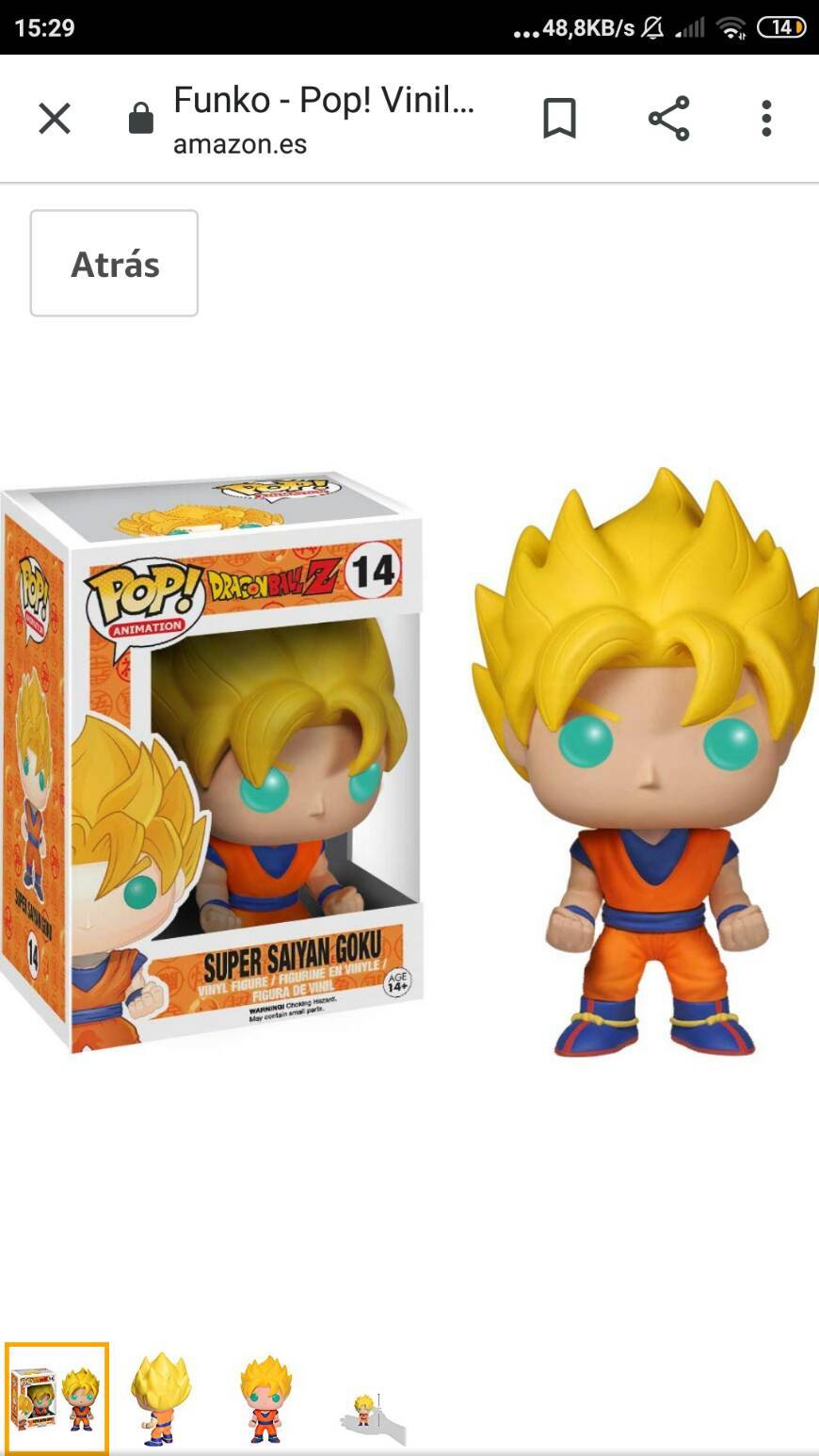 Products Funkopop Goku Super Saiyan