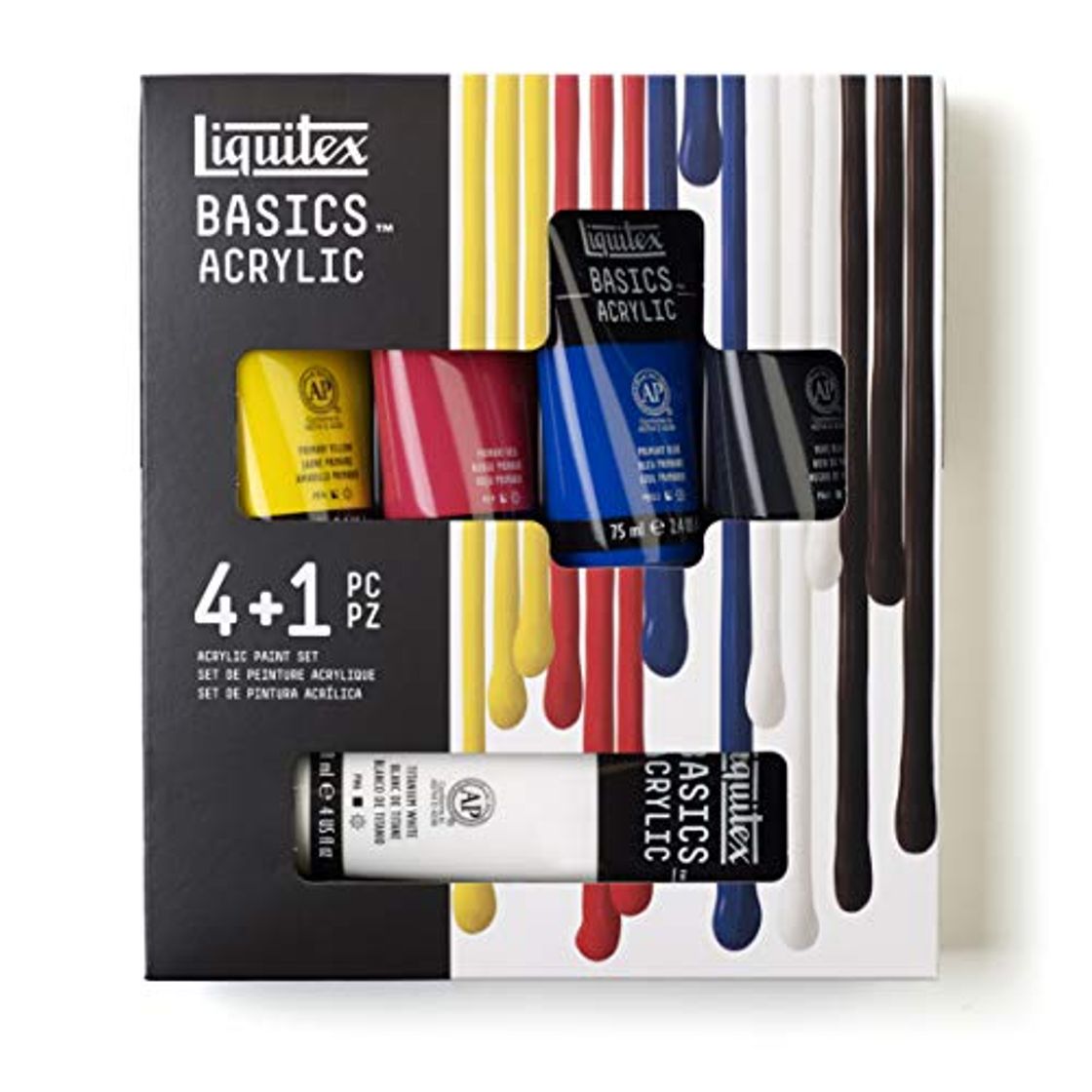 Product Liquitex Basics - Set de 4 tubos de pintura acrílica studio