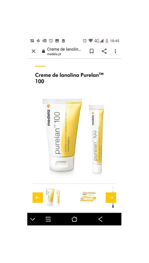 Producto Creme lanolina Purelan