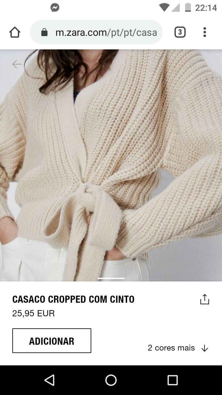 Casaco cropped ZARA