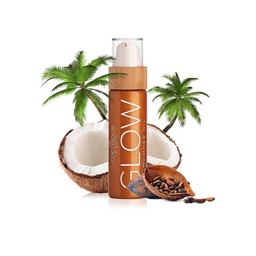 COCOSOLIS Glow Aceite Brillante - Hidratante Bio Oil - Brillo bronceador para