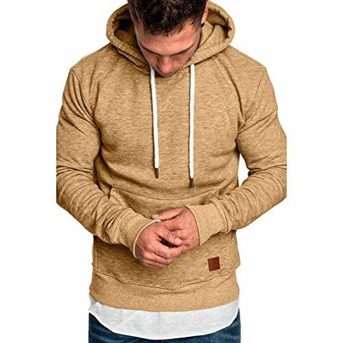 Moda Yvelands ¡Oferta Sudaderas con Capucha para Hombre Cosy Sport Outwear Sudadera con