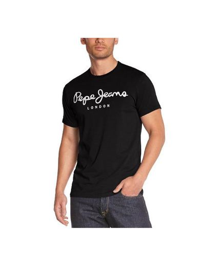 Pepe Jeans Original Stretch PM501594 Camiseta, Negro