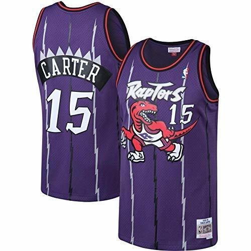 LAMBO Jersey de la NBA para hombreToronto Raptors # 15 Vince Carter