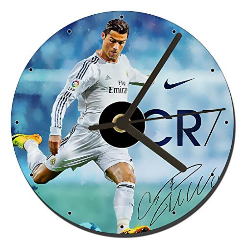 Lugar Cristiano Ronaldo Real Madrid CR7 Reloj CD Clock 12cm