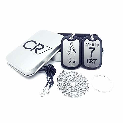 Lugares Accesorios Llavero Jugador de fútbol CR7 Collar Cristiano Ronaldo Messi Neymar Colgante