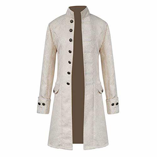 Moda Gusspower Chaqueta Retro Steampunk Gotico Chaqueta de Manga Larga Ropa Larga de