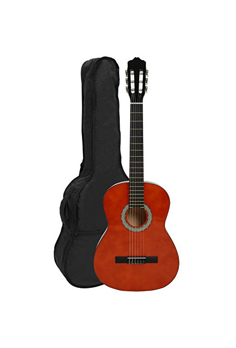 Electrónica NAVARRA NV11 - Guitarra clásica 4/4 honey con bordes negro incl. funda