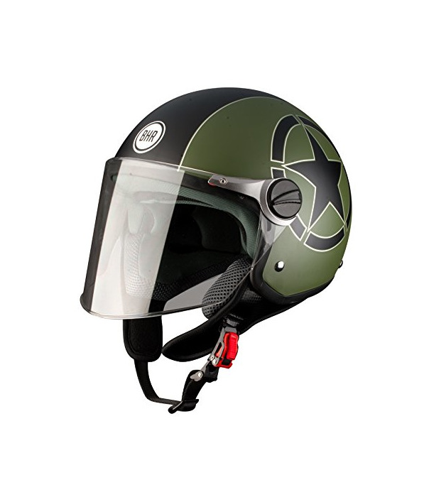 Productos BHR  93831 Demi-Jet Star 710 - Casco de Moto, Verde, 53/54