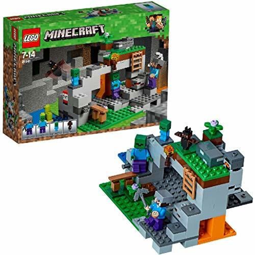 LEGO Minecraft - La Cueva de los Zombis, Juguete de Construcción Inspirado