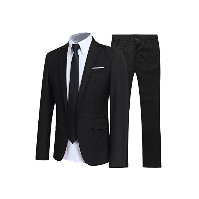 Fashion Allthemen - Traje - para Hombre Negro Negro