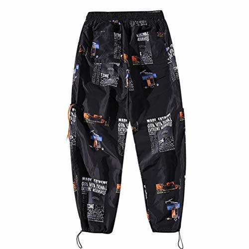 Fashion Hombres Ropa Deportiva Pantalones de Calle Pantalones de Cintura elástica Estampado Casual