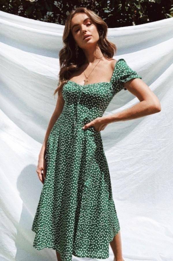 Fashion V Neck half sleeve sequin midi dress