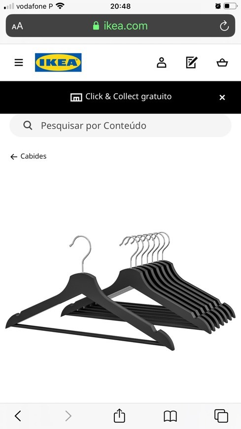 Productos Cabides pretos ikea