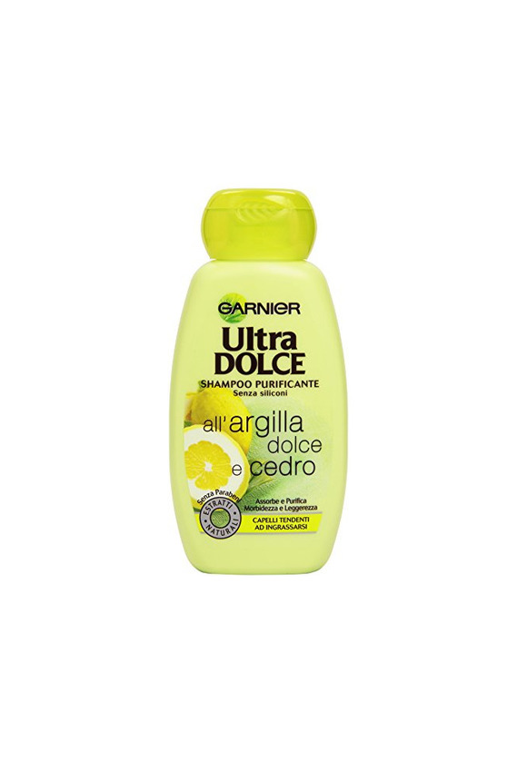 Belleza Garnier Ultra Dolce arcilla Dolce y cedro Champú Purificante Para Pelo tendenti