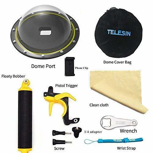 Social Telesin Puerto de Domo para GoPro Hero 7/6/5 Black/2018