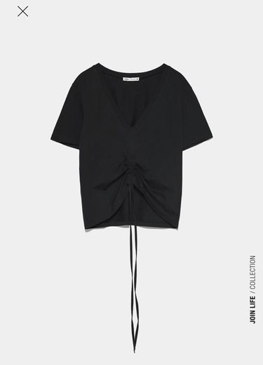 Social T-shirt franzida 🖤