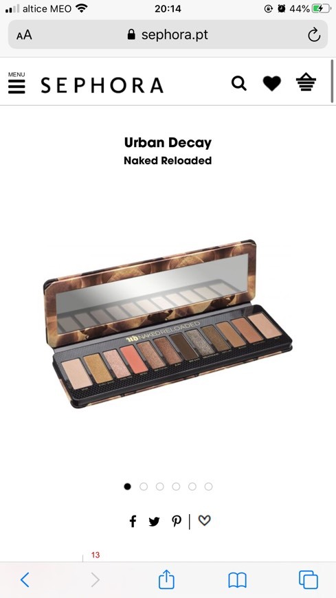 Moda Paleta Urban Decay