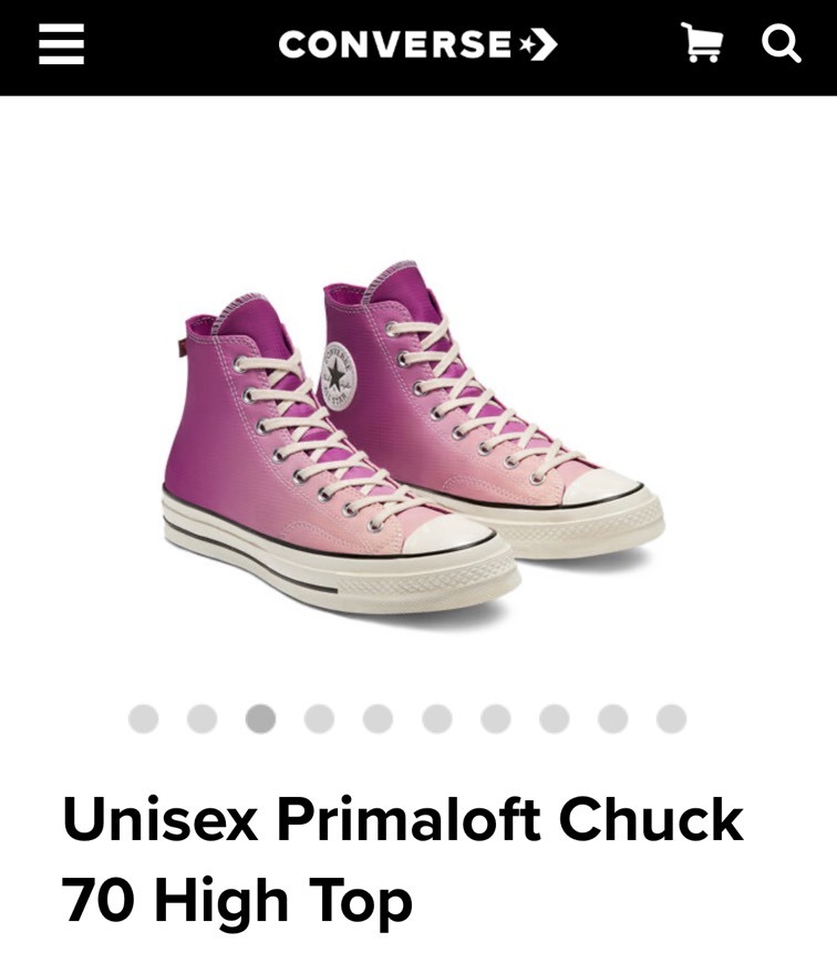 Productos Primaloft Converse rosa