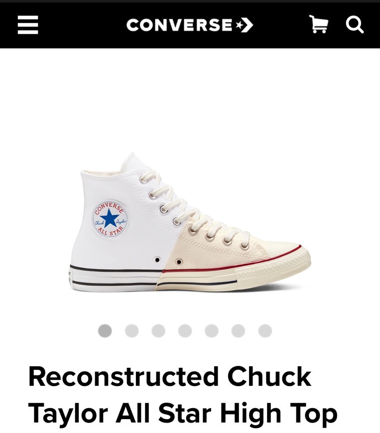 Productos Reconstrutected Converse 