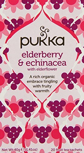 Productos Pukka Teas Hierbas Completas De Saúco Y Equinácea Con Flor De Saúco