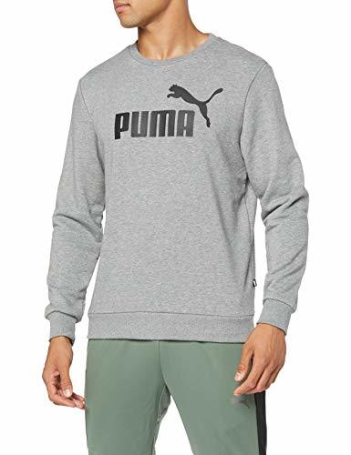 Fitness PUMA Essential Crew SWS Big Logo M Sudadera, Hombre, Gris