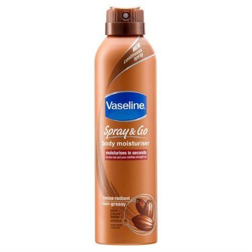 Vaselina Spray & Go cacao Crema Hidratante de cuerpo 190 ml funda de