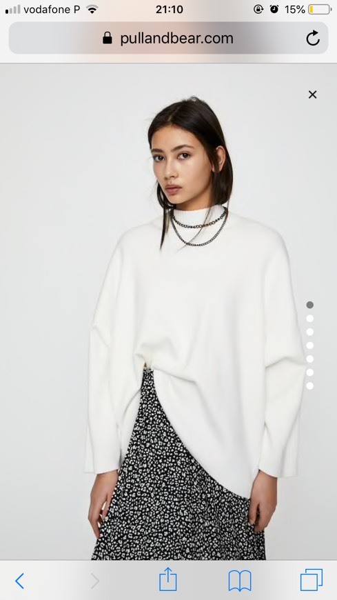 Social Blusa pull and bear branca 