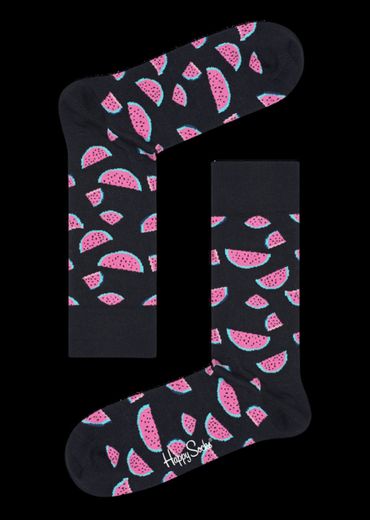 Black Pink Watermelon Socks: Watermelon | Happy Socks