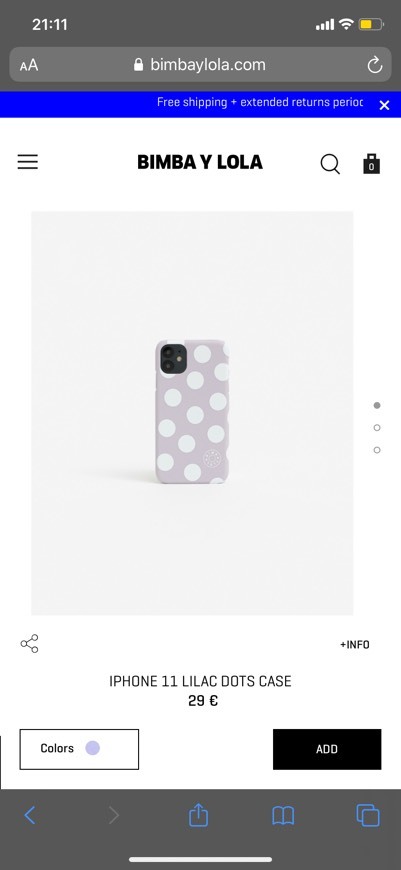 Fashion Iphone 11 Lilac Dots Case 