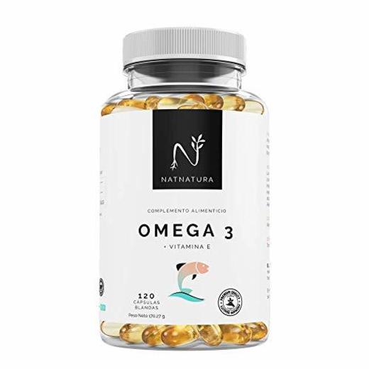 Omega 3+Vitamina E. Alta dosis de ácidos grasos Omega 3