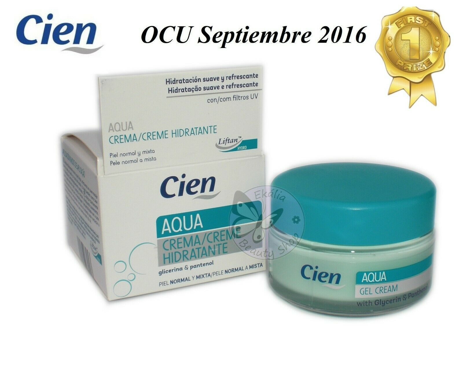 Product Crema Cien Aqua Hidratante con Glicerina y Pantenol