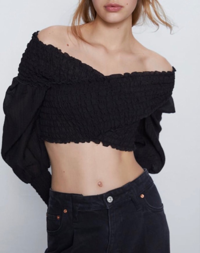 Moda Crop top mangas compridas