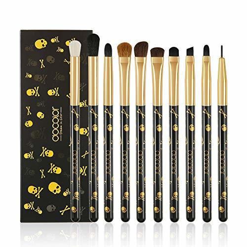 Docolor Makeup Brush Set,12Pcs Pro Goth Makeup Brushes Face Powder Foundation Blending